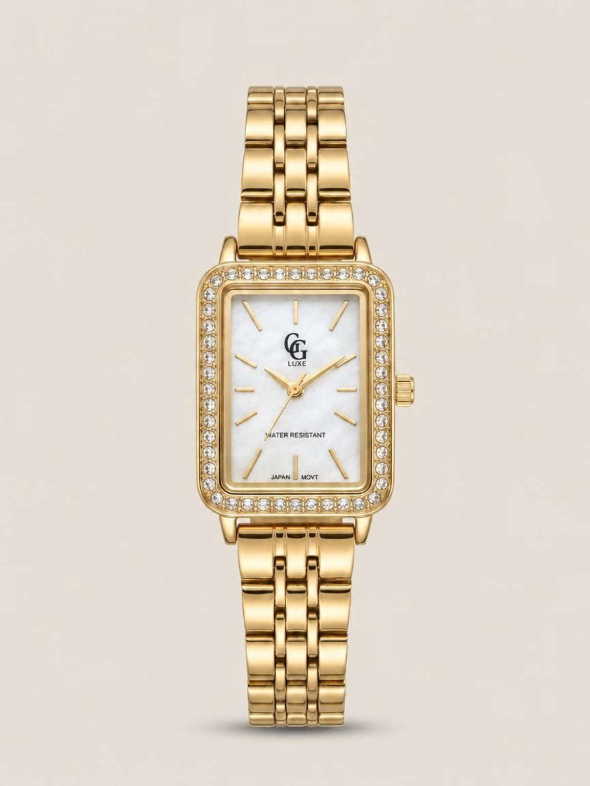 Montre strassée blanche