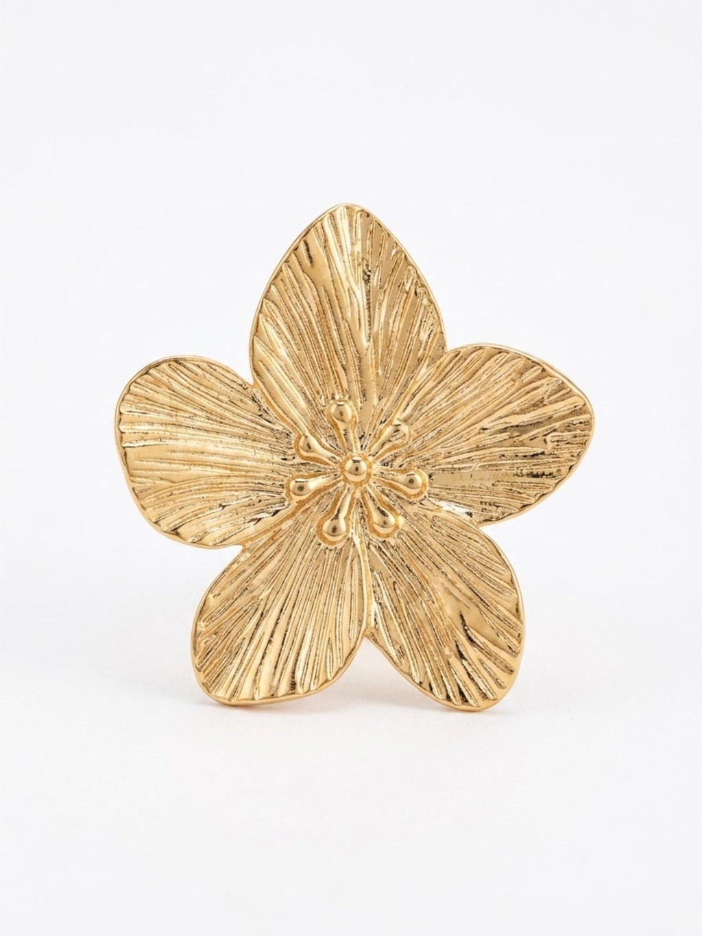 Bague en fleur rayée