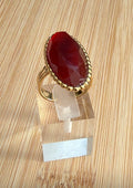 Bague pierre rouge