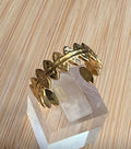 Bague dorée picots