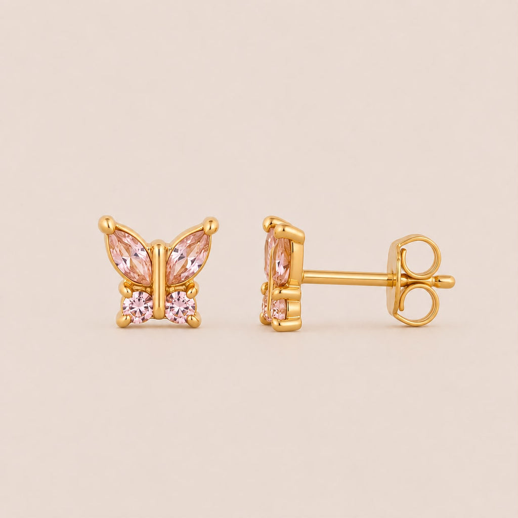 Boucles d’oreilles clou Mariposa