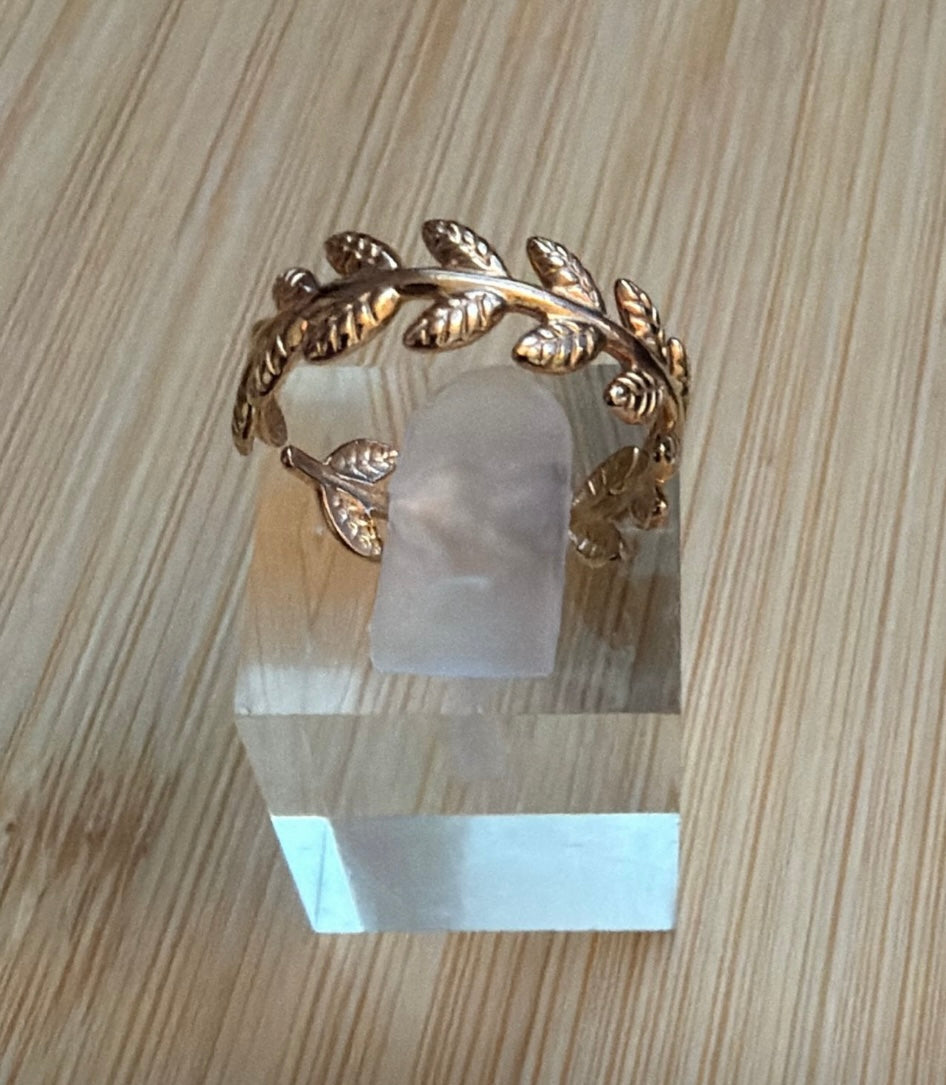 Bague feuillage