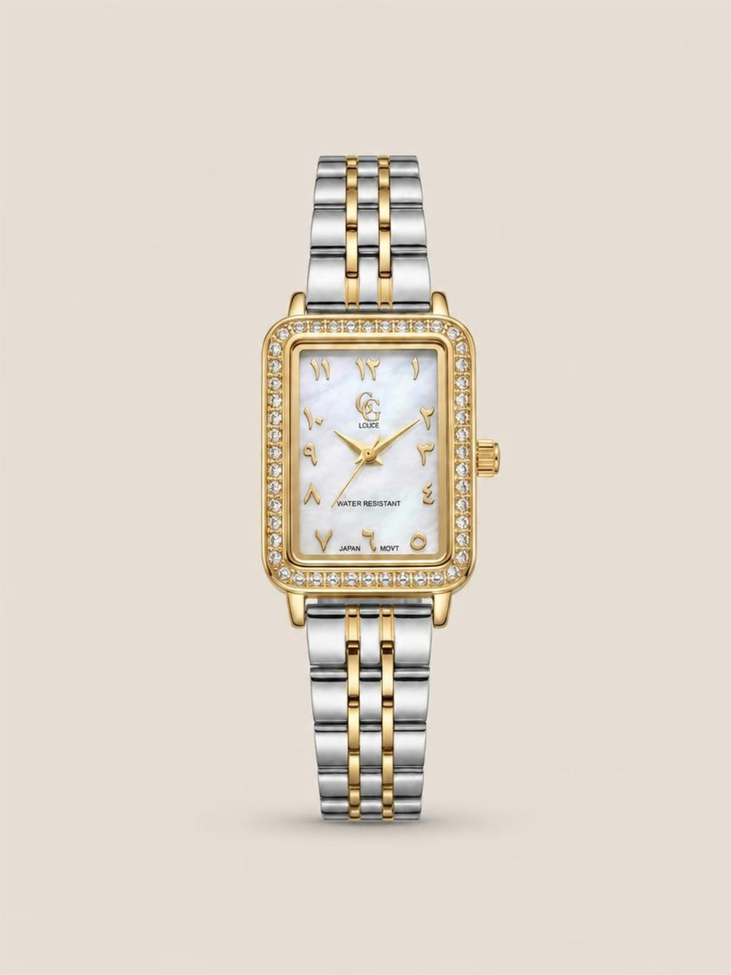 Montre bicolore chiffres indiens