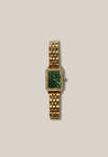 Montre strassée verte